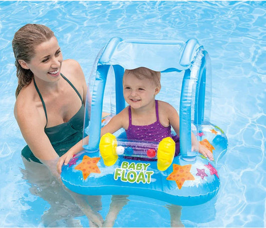 عوامة أطفال مع مظلة حماية من الشمس | Baby Float with Sun Canopy